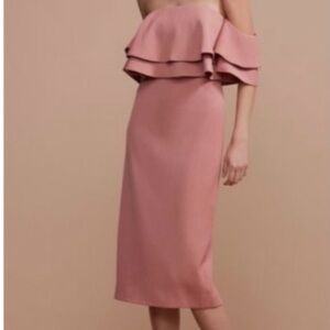 Keepsake Elegant  Off-Shoulder Pink Dress